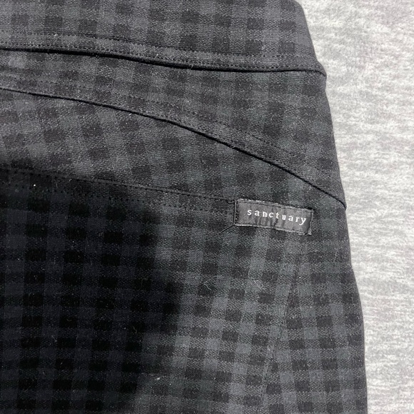 Sanctuary Black Plaid Leggings - Picture 6 of 10